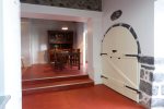 View from the kitchen to dining area
